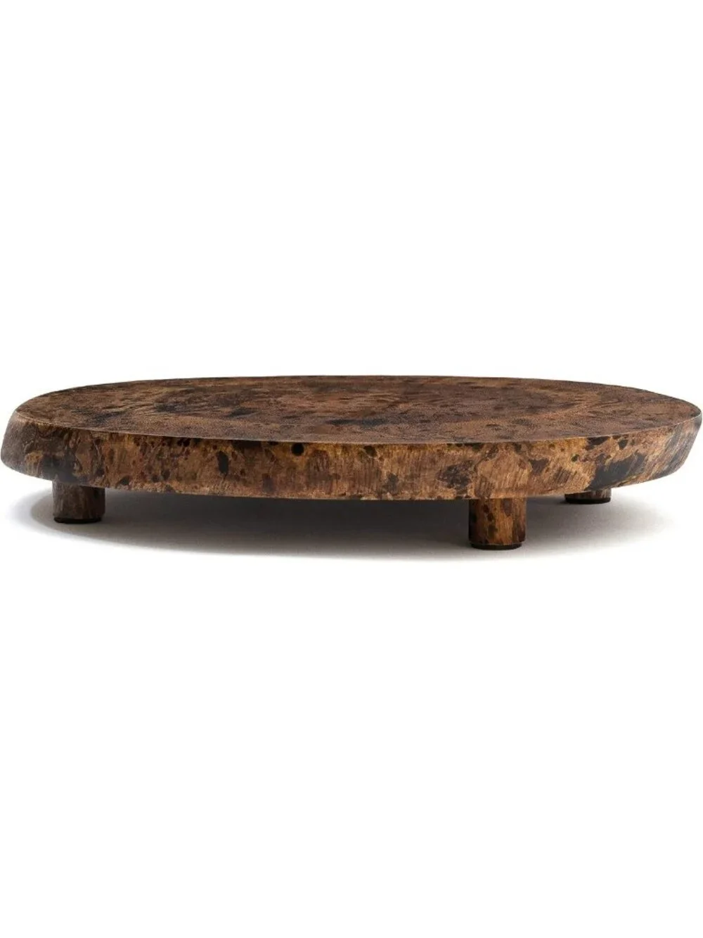 Acacia Wood Serving Board with Feet for Cheese, Crackers & Appetizers, 10